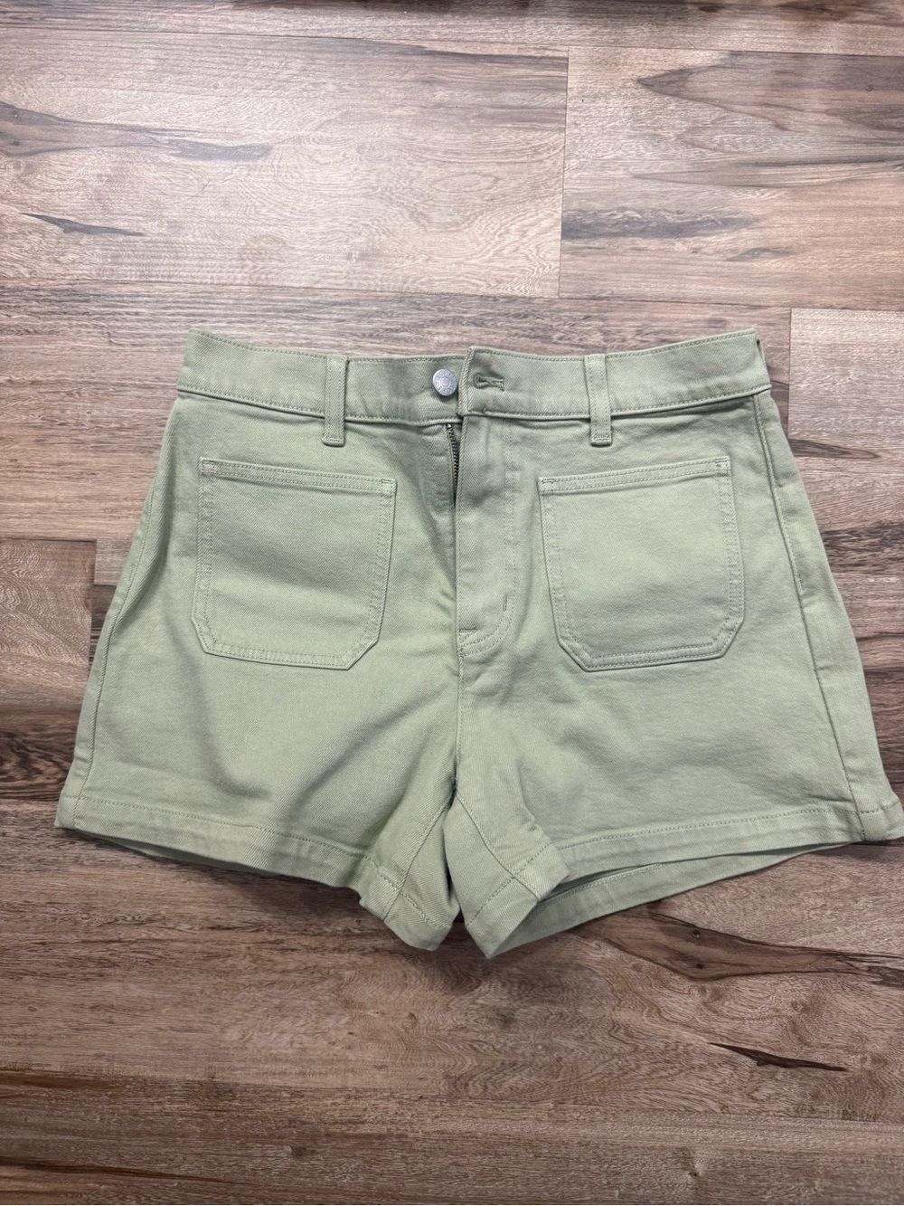 J. Crew Women's High-Waist Shorts in Sage Green